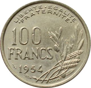 Francúzsko 100 Francs 1954
