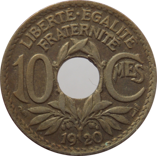 Francúzsko 10 Centimes 1920
