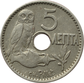 Grécko 5 Lepta 1912