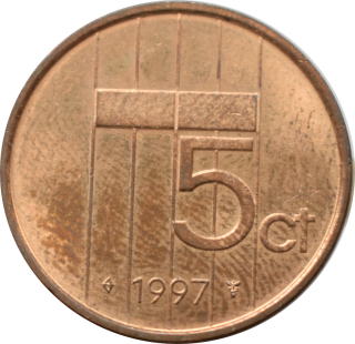 Holandsko 5 Cents 1997