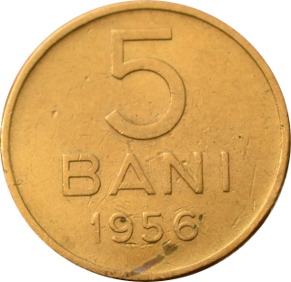 Rumunsko 5 Bani 1956