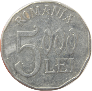 Rumunsko 5000 Lei 2002