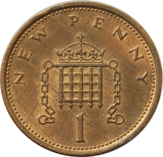 Anglicko 1 New Penny 1976