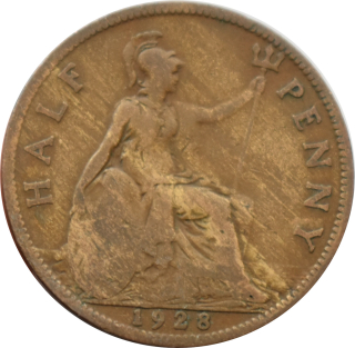 Anglicko 1/2 Penny 1928