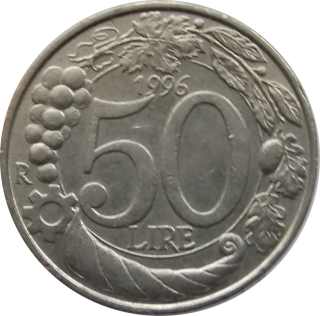 Taliansko 50 Lír 1996