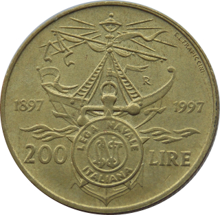 Taliansko 200 Lír 1997