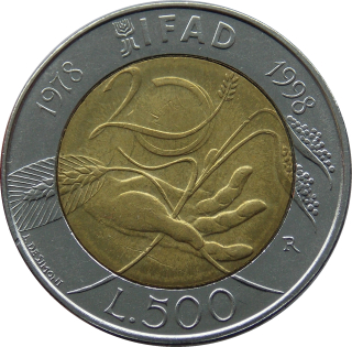 Taliansko 500 Lír 1998