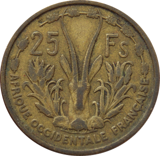 Francúzska západná Afrika 25 Francs 1956