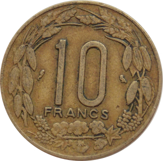 Rovníkové africké štáty Kamerun 10 Francs 1967