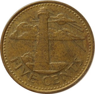 Barbados 5 Cents 1994