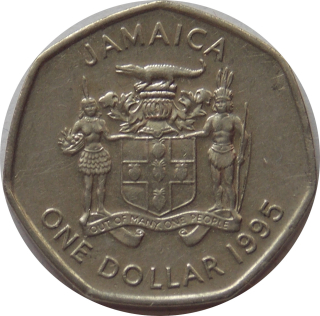 Jamajka 1 Dollar 1995