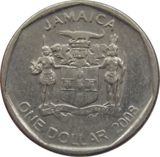 Jamajka 1 Dollar 2008