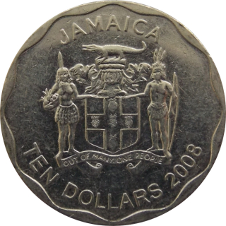 Jamajka 10 Dollars 2008