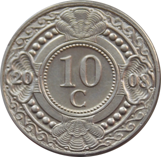 Holandské Antily 10 Cents 2008