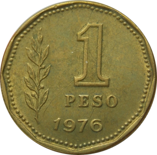 Argentína 1 Peso 1976