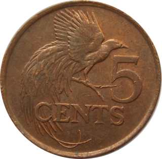Trinidad a Tobago 5 Cents 1996