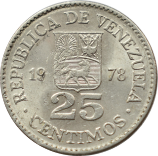 Venezuela 25 Centimos 1978