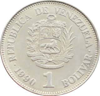Venezuela 1 Bolivar 1990