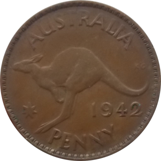 Austrália 1 Penny 1942