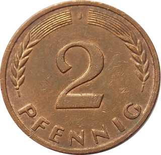 BRD 2 Pfennig 1971 J