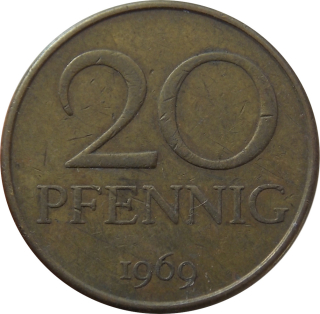 DDR 20 Pfennig 1969