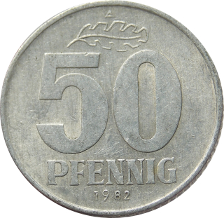 DDR 50 Pfennig 1982