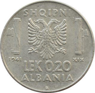 Albánsko 0,20 Lek 1941