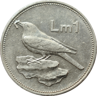 Malta 1 Lira 1986