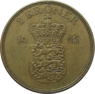 Dánsko 2 Kroner 1956