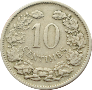 Luxembursko 10 Centimes 1901