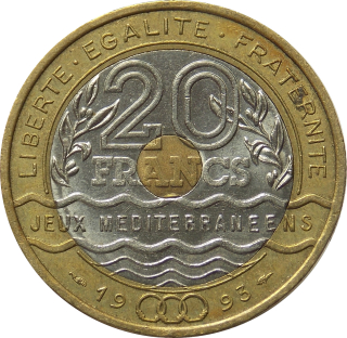 Francúzsko 20 Francs 1993