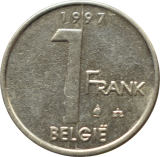 Belgicko 1 Frank 1997