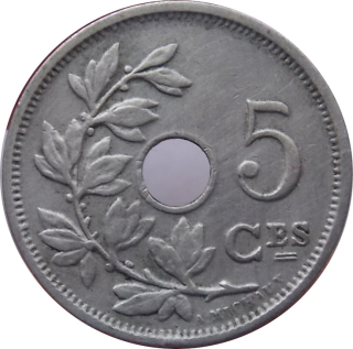 Belgicko 5 Centimes 1920