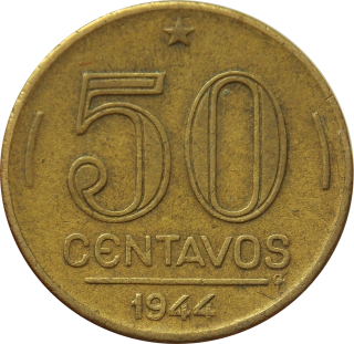 Brazília 50 Centavos 1944