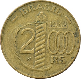 Brazília 2000 Reis 1938