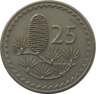 Cyprus 25 Mils 1973
