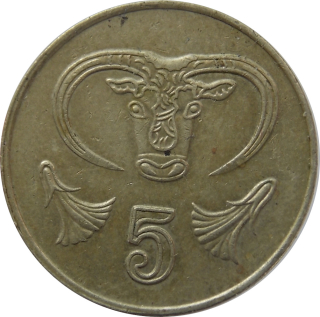 Cyprus 5 Cents 1994
