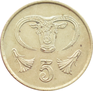 Cyprus 5 Cents 1990