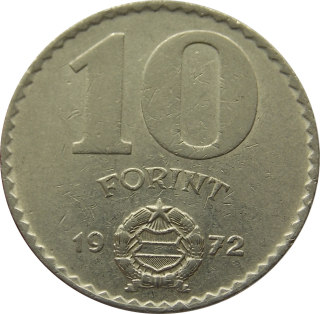 Maďarsko 10 Forint 1972