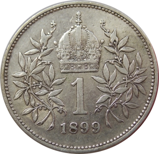 F.J. 1 Krone 1899 b.z.