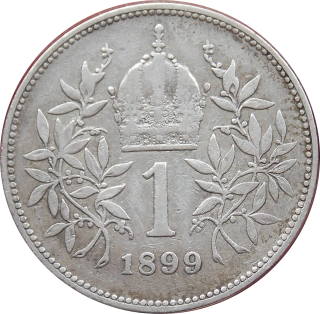 F.J. 1 Krone 1899 b.z.