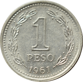 Argentína 1 Peso 1961