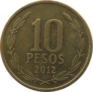Čile 10 Pesos 2012