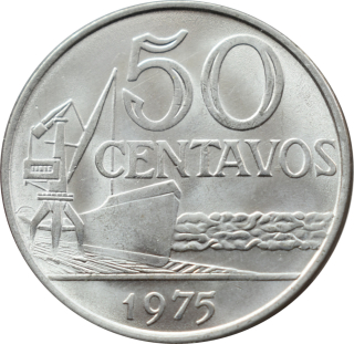 Brazília 50 Centavos 1975