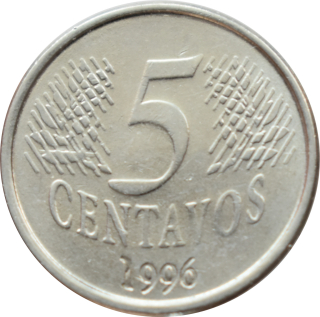 Brazília 5 Centavos 1996
