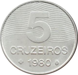Brazília 5 Cruzeiros 1980