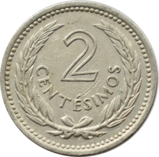 Uruguaj 2 Centesimos 1953
