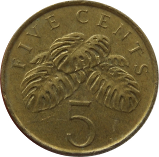 Singapur 5 Cents 1995