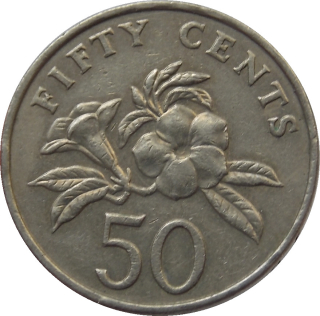 Singapur 50 Cents 1995
