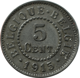 Belgicko 5 Centimes 1915